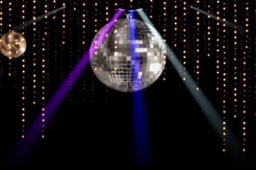 舞厅灯光球转动灯光秀视频素材
