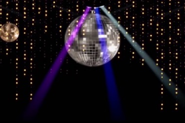 舞厅灯光球转动灯光秀视频素材