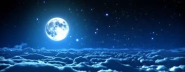 云层月亮星空视频素材