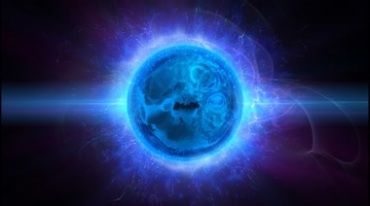 蓝色魔法球能量球魔幻视频素材