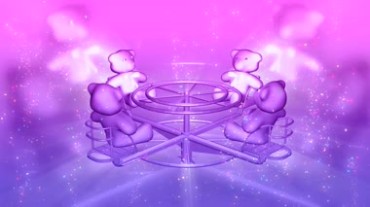 梦幻紫色儿童游戏转圈视频素材