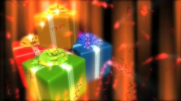 圣诞礼物礼盒彩纸包装礼包视频素材