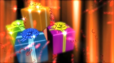 圣诞礼物礼盒彩纸包装礼包视频素材