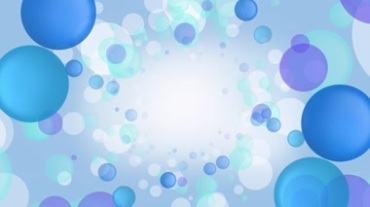梦幻蓝色气泡漂浮视频素材