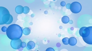 梦幻蓝色气泡漂浮视频素材