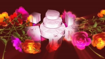 生日礼物蛋糕花朵鲜花Led视频素材
