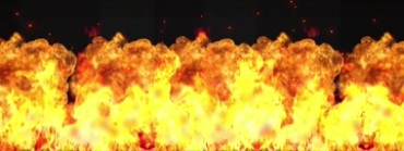 长屏幕宽屏大火爆炸火焰墙Led视频素材