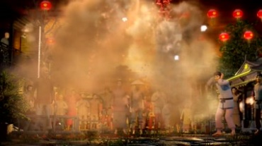 中国民间新年迎财神敲锣打鼓庆祝活动动画视频素材