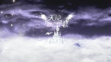 天使之恋天使翅膀水晶城堡视频素材