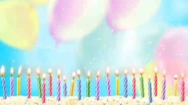 生日祝福生日快乐蜡烛气球梦幻视频素材