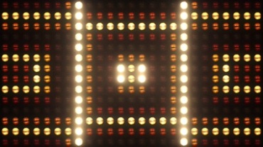 方框正方形Led灯光秀闪烁节奏变换视频素材
