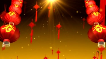 中国结红灯笼传统节日视频素材