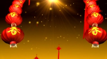 中国结红灯笼传统节日视频素材