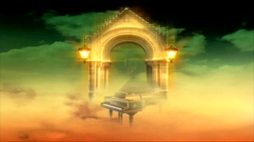 天空之门钢琴拱门视频素材