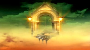 天空之门钢琴拱门视频素材