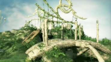 绿野仙踪石雕景色视频素材