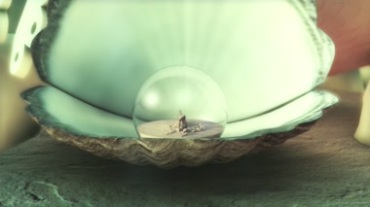 河蚌贝壳珍珠微观世界视频素材