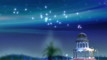 梦幻童话世界星星夜空视频素材