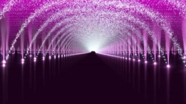紫色舞台T台激光灯光秀视频素材
