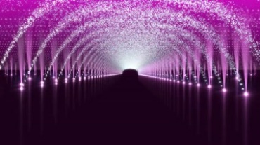 紫色舞台T台激光灯光秀视频素材