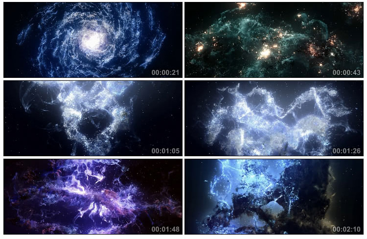 唯美壮丽宇宙银河星河视频素材