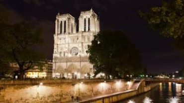 欧洲城市地标建筑夜景视频素材