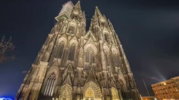 欧洲大教堂外景视频素材