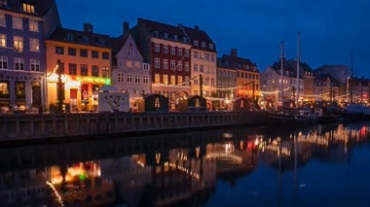 欧洲旅游城市延时摄影视频素材
