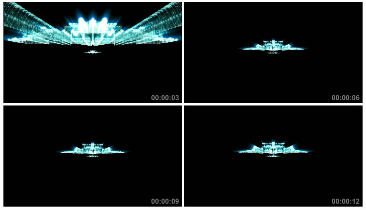 星际飞船战舰宇宙飞船视频素材
