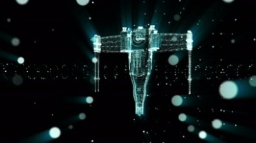 动态科幻战斗机未来战斗机数据信息数模视频素材