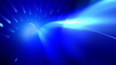 蓝色云雾光线空间穿梭背景视频素材