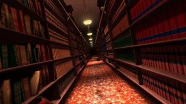 厚重文学知识的图书馆视频素材