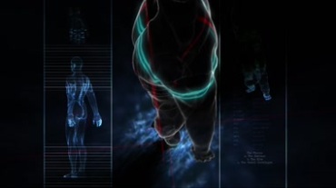 人体3D扫描科技仿生视频素材