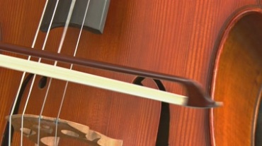 大提琴弹奏乐曲来回拉伸音弦优美声音学习大提琴视频素材
