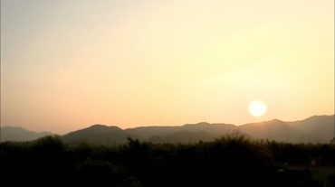 太阳落山视频素材