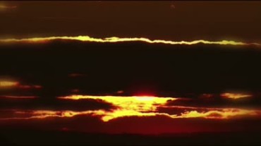 日落云谲波诡太阳光芒视频素材