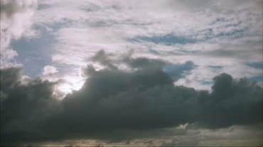 风云变幻 云快速移动，日落视频素材