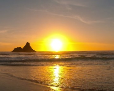 海边海上的日出美景视频素材