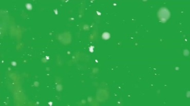 雪花飘舞绿屏抠像特效视频素材