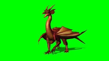 神兽飞兽坐骑绿屏透明抠像特效视频素材