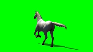 骏马奔腾绿幕抠像特效视频素材
