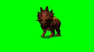 豪猪怪物绿幕抠像特效视频素材