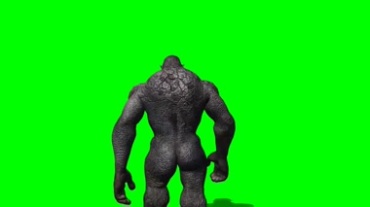 大猩猩黑金刚绿屏抠像特效视频素材