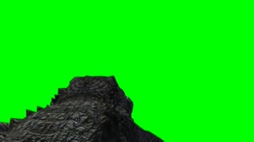 鳄鱼绿幕背景透明抠像特效视频素材