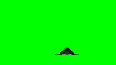 青蛙跳跃绿幕背景透明抠图特效视频素材