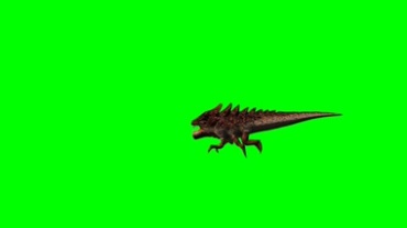 小怪物爬行绿屏抠像动态特效视频素材