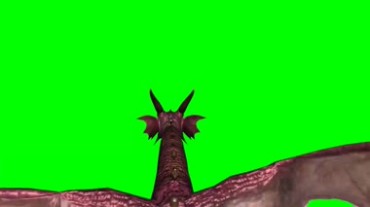 神兽坐骑飞行第一视角绿幕背景特效视频素材