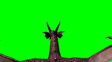 神兽坐骑飞行第一视角绿幕背景特效视频素材