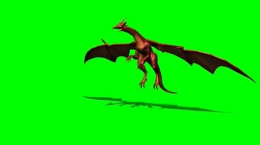 神兽飞兽坐骑绿幕背景特效视频素材