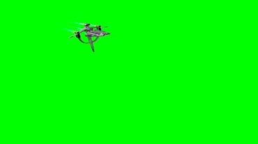 外星飞行器绿幕抠像特效视频素材